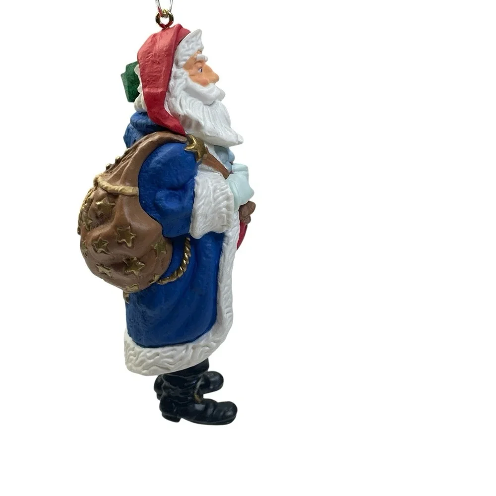 1996 Merry Olde Santa Hallmark Keepsake Ornament 7th In The Series Patriotic USA
